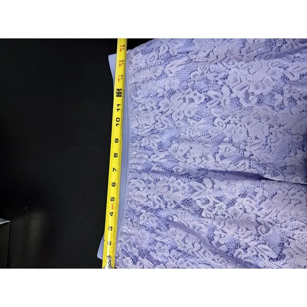 Fairycore Lavender Lace Maxi Skirt Romantic Cottagecore Flowy Large Croquette